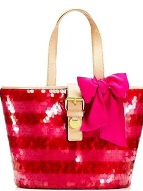 Women’s Sequin Tote Bag Juicy Couture - Beige Straps